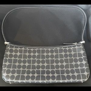 Kate Spade Small Geometric Black Dot Noel Quilted Baguette Lightly Used